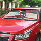 Aussie Cardinal Christmas Auto Sun Shade Festive Knitted Pattern Inspired