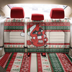 Aussie Cardinal Christmas Back Car Seat Cover Festive Knitted Pattern Inspired