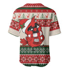 Aussie Cardinal Christmas Baseball Jersey Festive Knitted Pattern Inspired