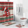 Aussie Cardinal Christmas Bathroom Set Festive Knitted Pattern Inspired