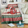 Aussie Cardinal Christmas Blanket Festive Knitted Pattern Inspired