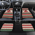 Aussie Cardinal Christmas Car Mats Festive Knitted Pattern Inspired