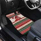 Aussie Cardinal Christmas Car Mats Festive Knitted Pattern Inspired