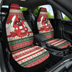 Aussie Cardinal Christmas Car Seat Cover Festive Knitted Pattern Inspired