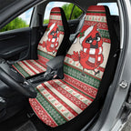 Aussie Cardinal Christmas Car Seat Cover Festive Knitted Pattern Inspired