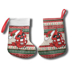 Aussie Cardinal Christmas Stocking Festive Knitted Pattern Inspired