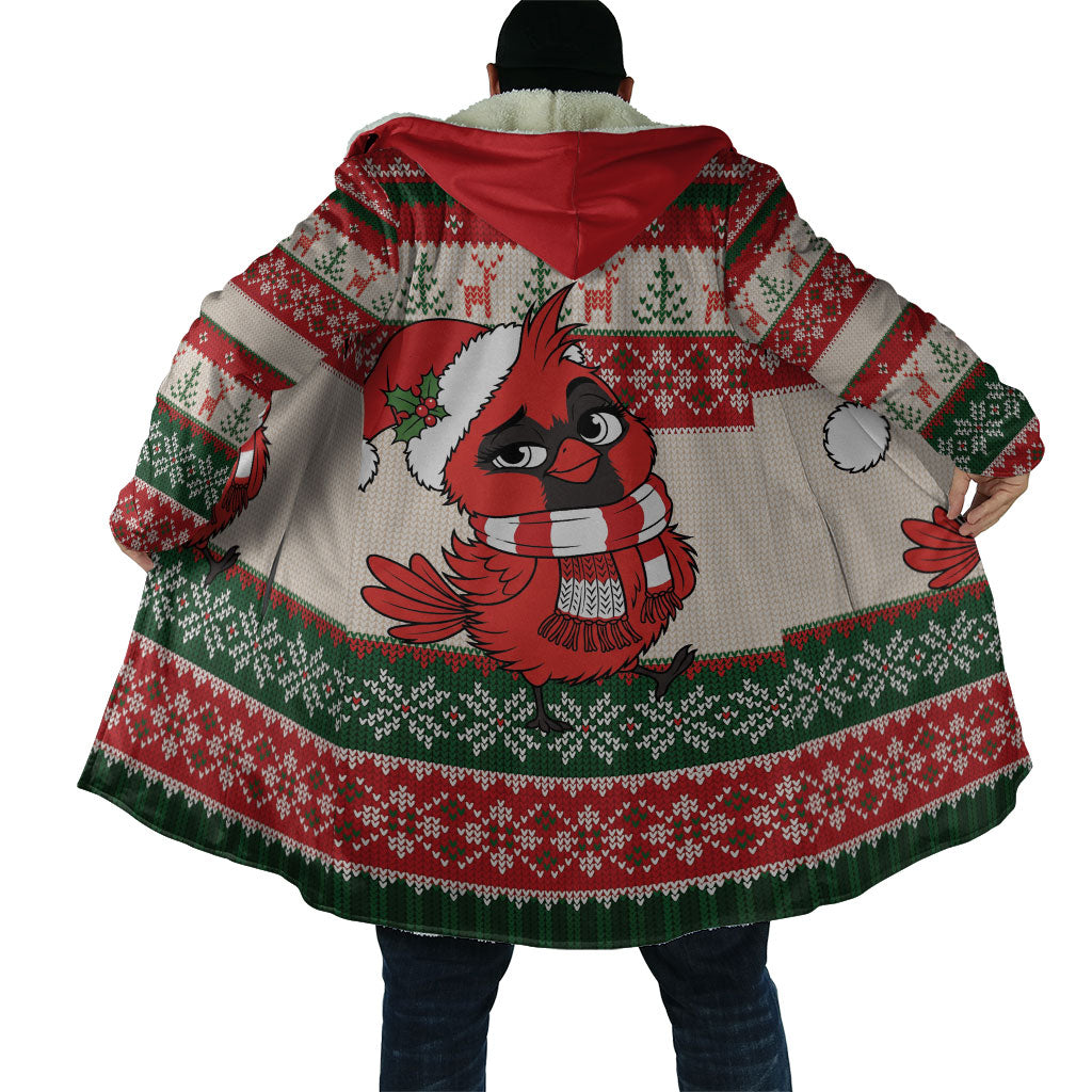 Aussie Cardinal Christmas Cloak Festive Knitted Pattern Inspired