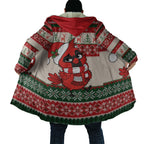 Aussie Cardinal Christmas Cloak Festive Knitted Pattern Inspired