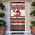 Aussie Cardinal Christmas Door Cover Festive Knitted Pattern Inspired