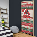 Aussie Cardinal Christmas Door Cover Festive Knitted Pattern Inspired