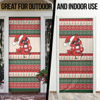 Aussie Cardinal Christmas Door Cover Festive Knitted Pattern Inspired