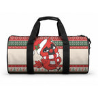 Aussie Cardinal Christmas Duffle Bag Festive Knitted Pattern Inspired