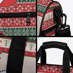Aussie Cardinal Christmas Duffle Bag Festive Knitted Pattern Inspired