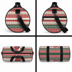 Aussie Cardinal Christmas Duffle Bag Festive Knitted Pattern Inspired