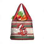Aussie Cardinal Christmas Grocery Bag Festive Knitted Pattern Inspired
