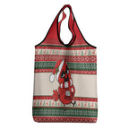 Aussie Cardinal Christmas Grocery Bag Festive Knitted Pattern Inspired