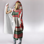 Aussie Cardinal Christmas Hooded Blanket Festive Knitted Pattern Inspired