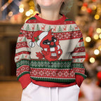 Aussie Cardinal Christmas Kid Ugly Christmas Sweater Festive Knitted Pattern Inspired