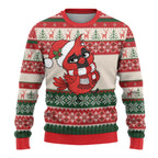 Aussie Cardinal Christmas Ugly Christmas Sweater Festive Knitted Pattern Inspired