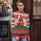 Aussie Cardinal Christmas Ugly Christmas Sweater Festive Knitted Pattern Inspired