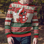 Aussie Cardinal Christmas Ugly Christmas Sweater Festive Knitted Pattern Inspired