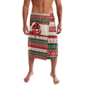 Aussie Cardinal Christmas Lavalava Festive Knitted Pattern Inspired