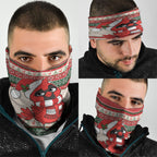 Aussie Cardinal Christmas Neck Gaiter Festive Knitted Pattern Inspired