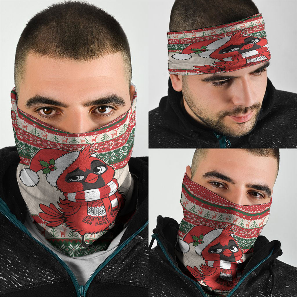 Aussie Cardinal Christmas Neck Gaiter Festive Knitted Pattern Inspired