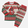 Aussie Cardinal Christmas Pajama Set Festive Knitted Pattern Inspired