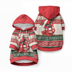Aussie Cardinal Christmas Pet Hoodie Festive Knitted Pattern Inspired