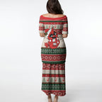 Aussie Cardinal Christmas Puletasi Festive Knitted Pattern Inspired