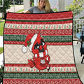 Aussie Cardinal Christmas Quilt Festive Knitted Pattern Inspired
