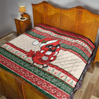 Aussie Cardinal Christmas Quilt Festive Knitted Pattern Inspired