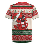 Aussie Cardinal Christmas Rugby Jersey Festive Knitted Pattern Inspired