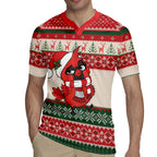 Aussie Cardinal Christmas Rugby Jersey Festive Knitted Pattern Inspired