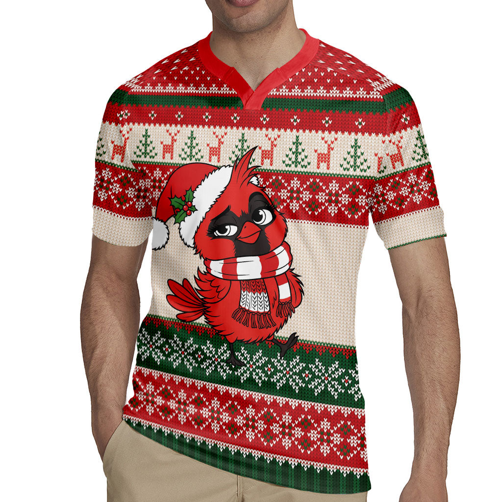 Aussie Cardinal Christmas Rugby Jersey Festive Knitted Pattern Inspired