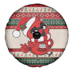 Aussie Cardinal Christmas Spare Tire Cover Festive Knitted Pattern Inspired