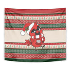 Aussie Cardinal Christmas Tapestry Festive Knitted Pattern Inspired