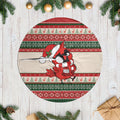 Aussie Cardinal Christmas Tree Skirt Festive Knitted Pattern Inspired