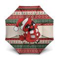 Aussie Cardinal Christmas Umbrella Festive Knitted Pattern Inspired