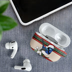 Aussie Fairy-wren Christmas AirPods Case Festive Knitted Pattern Inspired