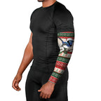 Aussie Fairy-wren Christmas Arm Sleeves Festive Knitted Pattern Inspired