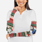 Aussie Fairy-wren Christmas Arm Sleeves Festive Knitted Pattern Inspired