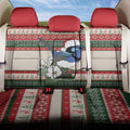 Aussie Fairy-wren Christmas Back Car Seat Cover Festive Knitted Pattern Inspired