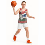 Aussie Fairy-wren Christmas Basketball Jersey Festive Knitted Pattern Inspired