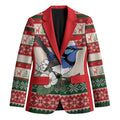Aussie Fairy-wren Christmas Blazer Festive Knitted Pattern Inspired
