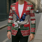 Aussie Fairy-wren Christmas Blazer Festive Knitted Pattern Inspired