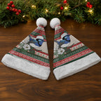 Aussie Fairy-wren Christmas Santa Hat Festive Knitted Pattern Inspired