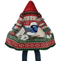Aussie Fairy-wren Christmas Cloak Festive Knitted Pattern Inspired