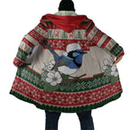Aussie Fairy-wren Christmas Cloak Festive Knitted Pattern Inspired